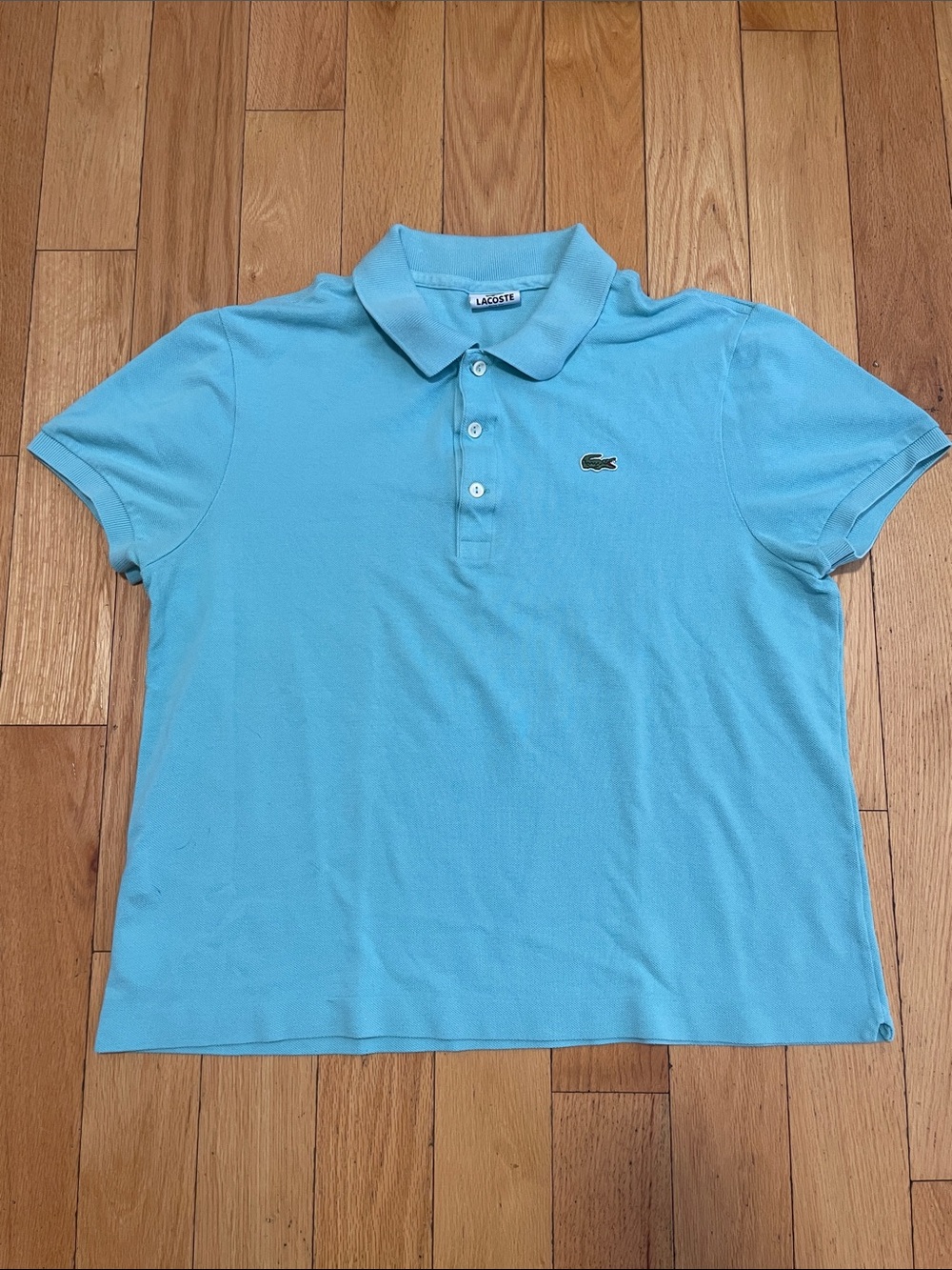 Lacoste Kids Sky Blue Short Sleeve Polo